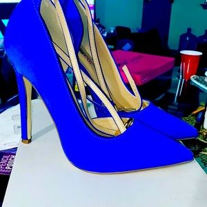 Royal blue pumps